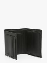 Portefeuille Grained Leder Hugo boss Zwart grained HLO416A-vue-porte